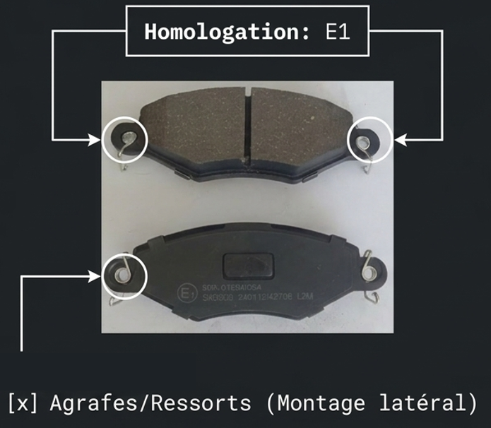Plaquettes de Frein SAMKO - — (Ref 11)
