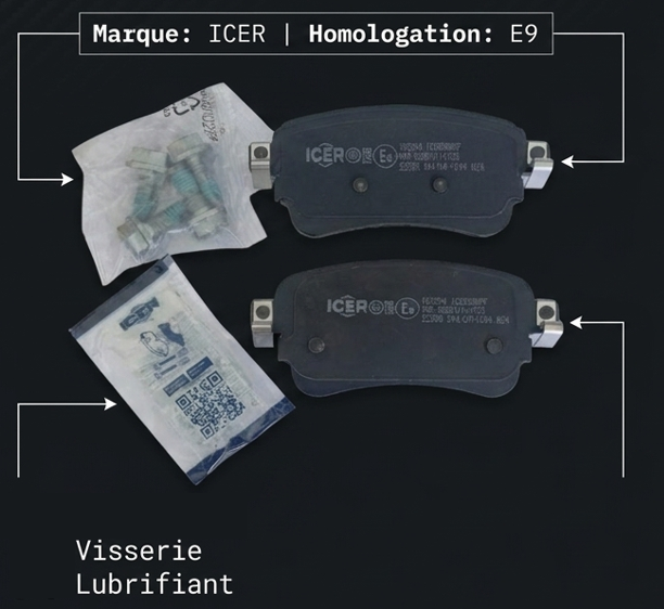 Plaquettes de Frein ICER - — (Ref 12)