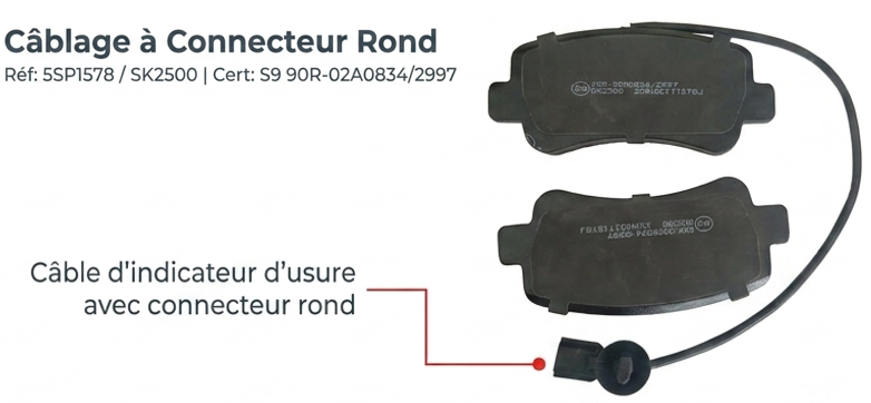 Plaquettes de Frein SAMKO - 5SP1578 (Ref 4)